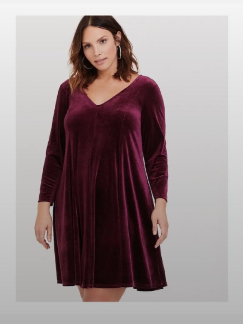 torrid Berry Scoop-Neck Mini Dress